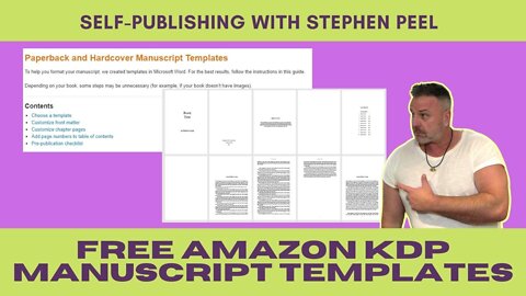 Free Amazon KDP templates to assist with writing your books