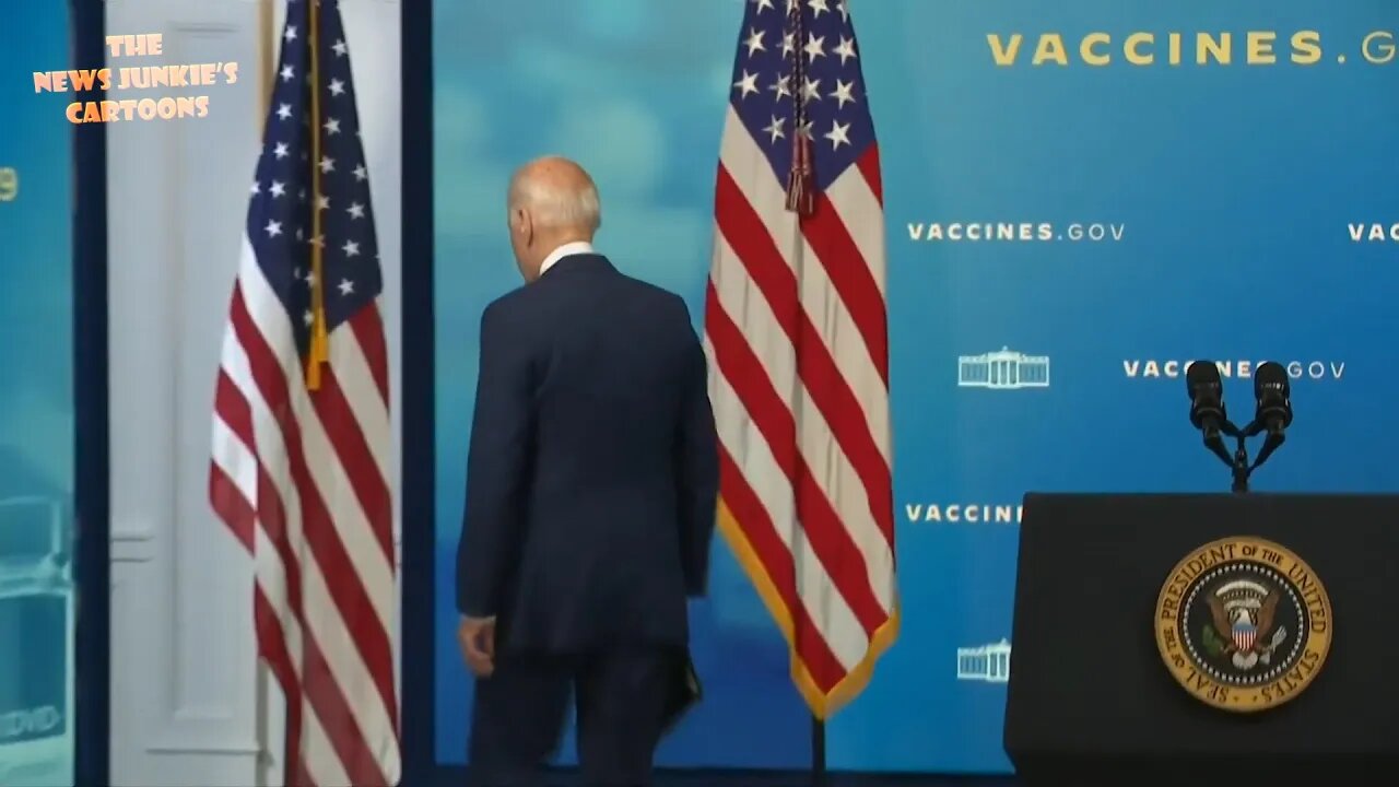 Biden walks away. Reporter: "Do you know how many Americans are left in Afghanistan?"