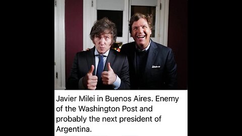 Another politician that fights for the people: Argentinian President Candidate Javier Milei.