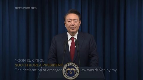 South Korean president 'truly sorry', says he won't seek to impose martial law again