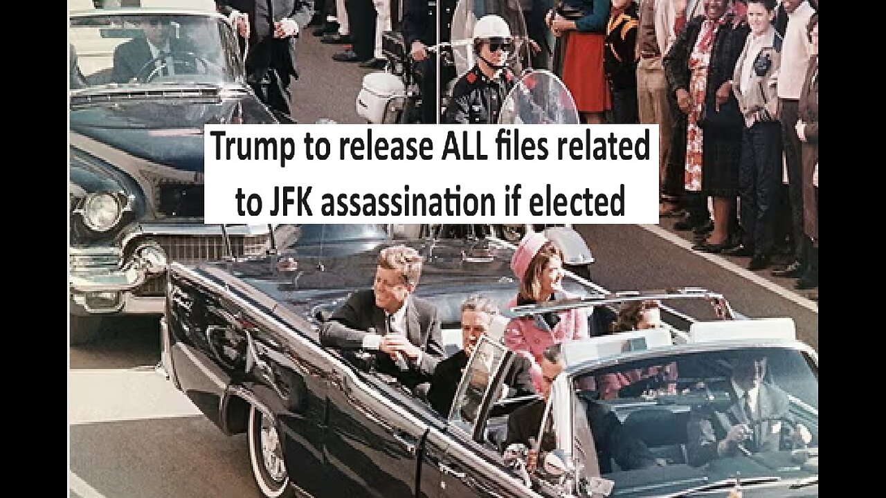 Trump to release ALL JRK assassination files, standing next to Jr