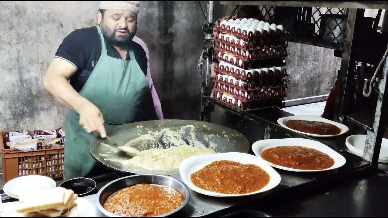 Mughlai Butter with Egg- Huge Butter अंडा मोघलाई Making | Ramadan Street Food India | Dil_seart