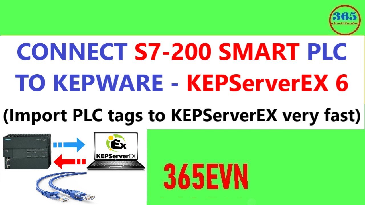 0049 - How to connect plc s7 200 smart to kepserverex ethernet