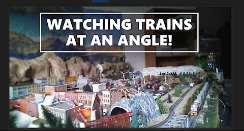 WATCHING TRAINS AT AN ANGLE!
