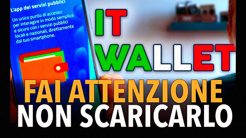 #🛑CAVIE DEL CONTROLLO E DELLA SORVEGLIANZA TOTALE: “DAI 'SIERI GENICI SPERIMENTALI' ALLA 🛑'SPERIMENTAZIONE DELL'IT WALLET', 🛑L'ITALIA FUNGE DA APRIPISTA PER LE PEGGIORI PORCATE CONTRO LA CREAZIONE!!”🤡👿🤡