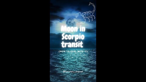 The Moon🌖 in transit through Scorpio🦂(1-2 June) #themoon #scorpio #transit #emotional #tarotary