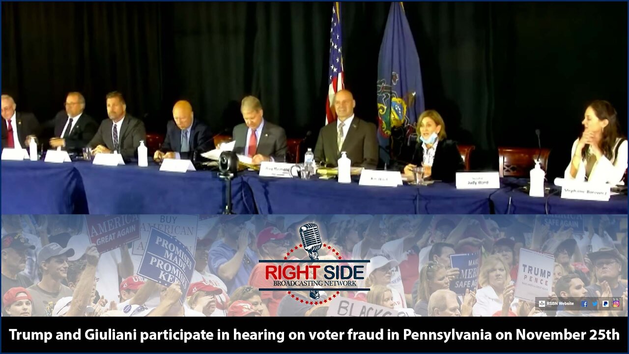 Pennsylvania State Legislature Holds Public Hearing on 2020 Election