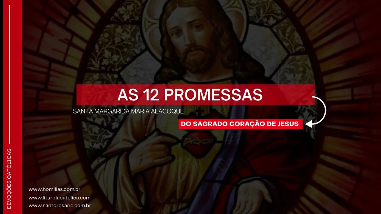 AS 12 PROMESSAS DO SAGRADO CORAÇÃO DE JESUS