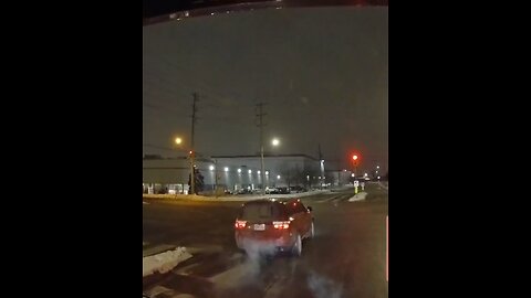 Car runs Red Light In Brampton