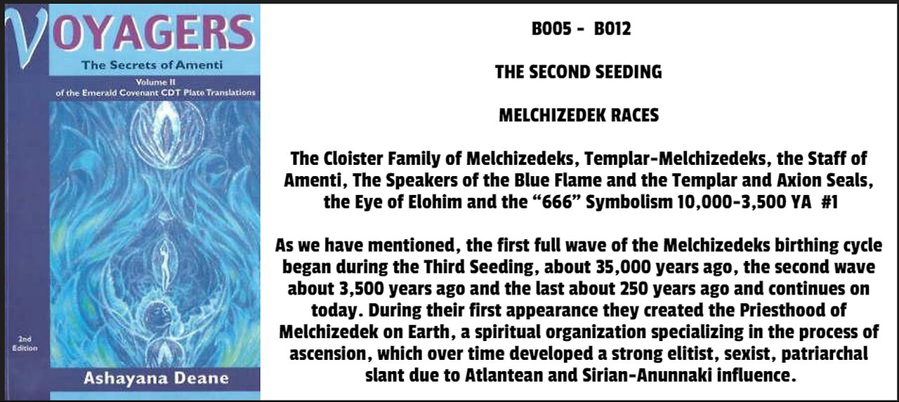 As we have mentioned, the first full wave of the Melchizedeks birthing cycle began during the Third