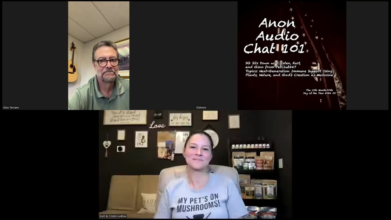 SG Sits Down w/ Gino & Cristin of PetClub247 for a Talk About Cellular Immunity, Mushrooms, and God's Medicinal Foods (10/13/2024)