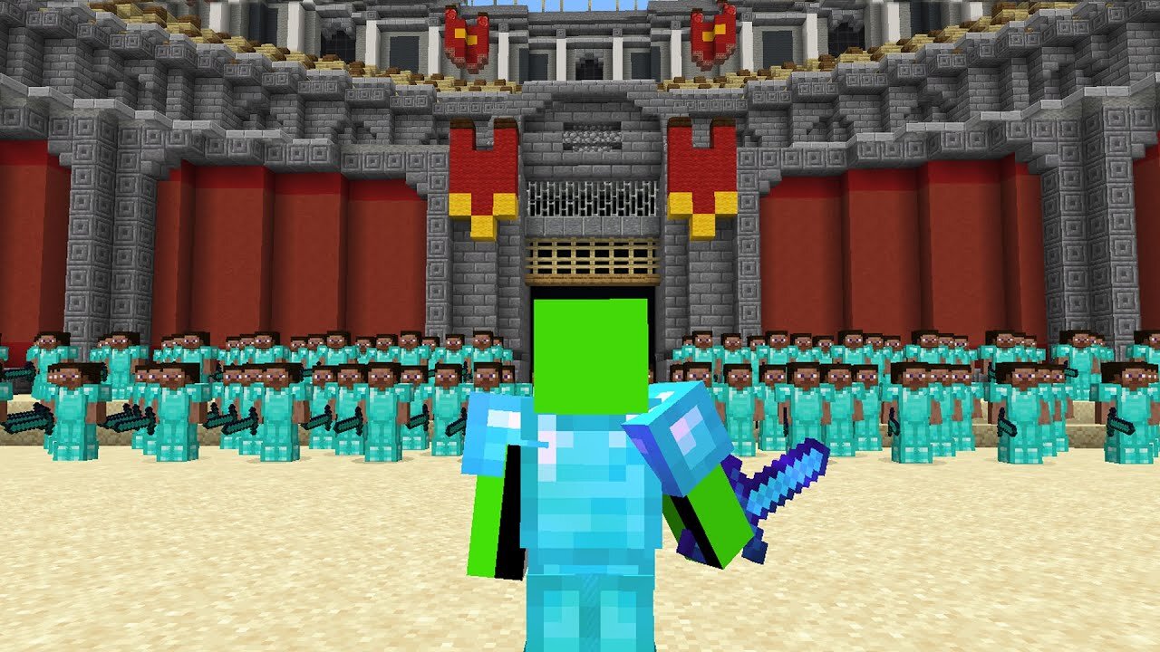 Best Minecraft Player vs 100 Players!