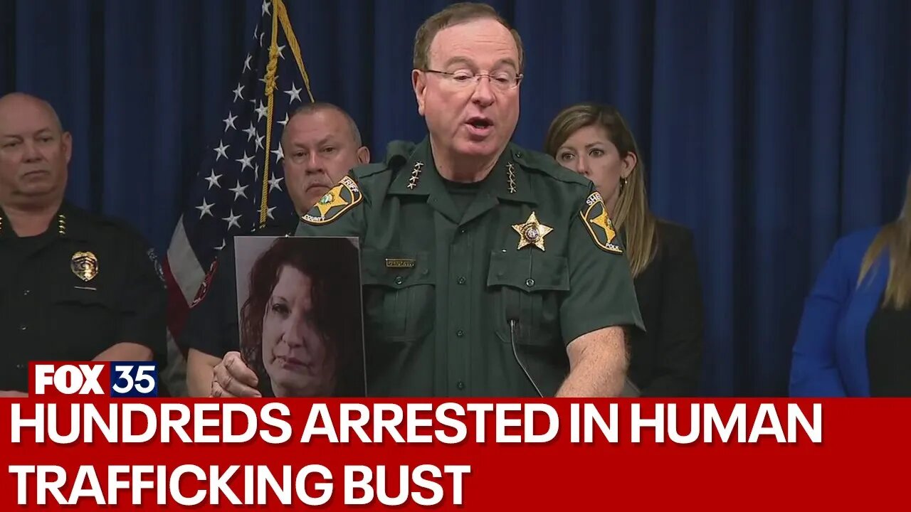 Sheriff Grady Judd gives update on human trafficking bust after 228 people arrested.