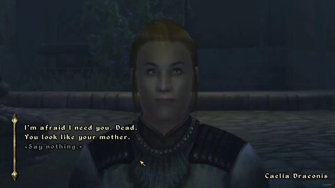 You look like your mother