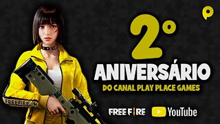 Live de aniversário do canal Play Place Games - Free Fire