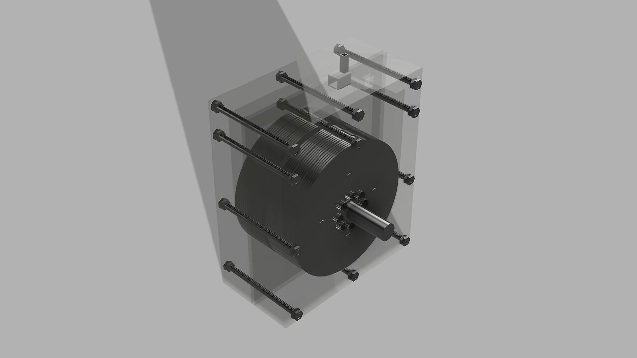 Tesla Turbine Block Engine