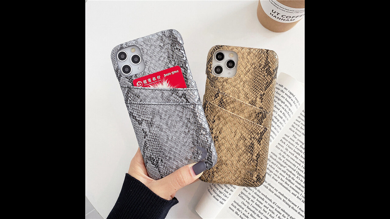 Snakeskin Pattern Card Phone Cover for iphone