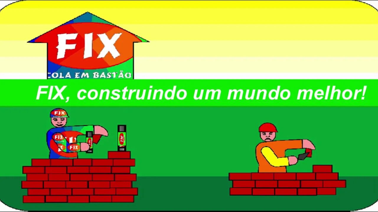 Guilherme, 2º Mercadologia B, preparando apresentação da Cola em Bastão FIX em 14 de maio de 1998