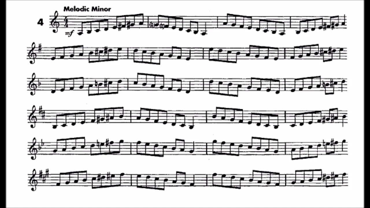 🎺🎺 [TRUMPET METHOD] Allen Vizzutti Trumpet Method Book 2 - SCALES 04 (All Melodic Minor Scales)