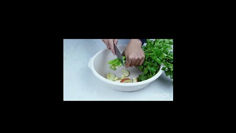 Growing celery is very simple with just a small plastic bottles and lush organic vegetables