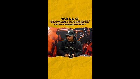 #wallo It’s 🤯 how ppl who havent done anything criticize ur accomplishments🎥 @mworthofgame