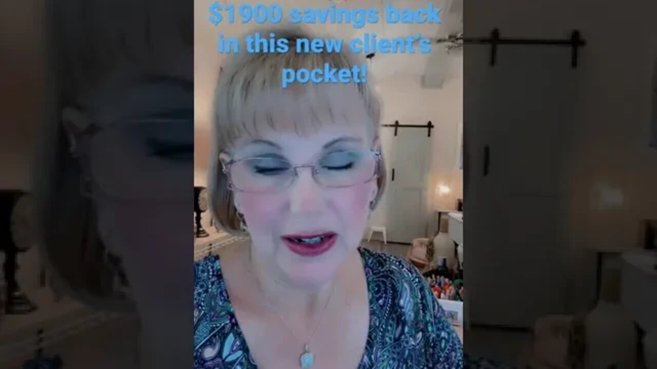 Over $1900 saved for this new client!