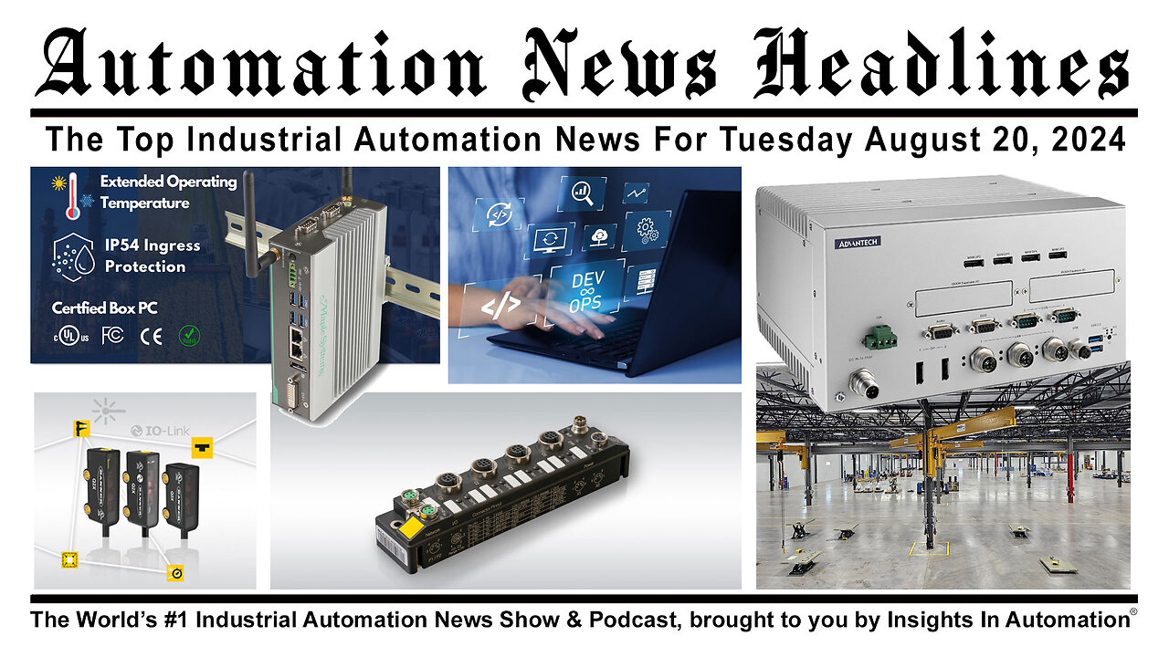 Automation News Headlines for Tuesday August 20, 2024