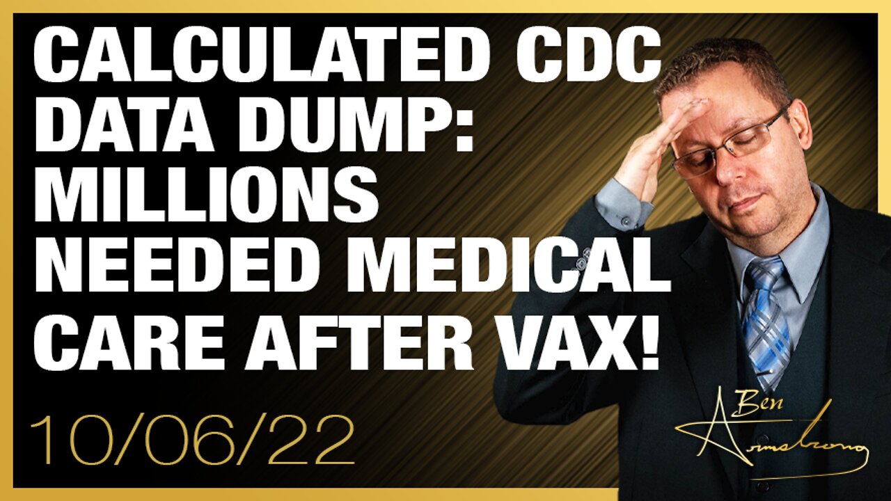 Calculated CDC Data: 88MM People Had An Adverse Event in US Alone! 20.2MM Needed Med Care after Vax