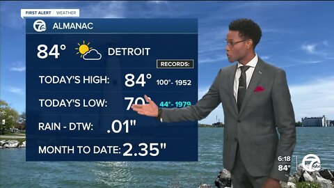 Clearing skies with cooler temps