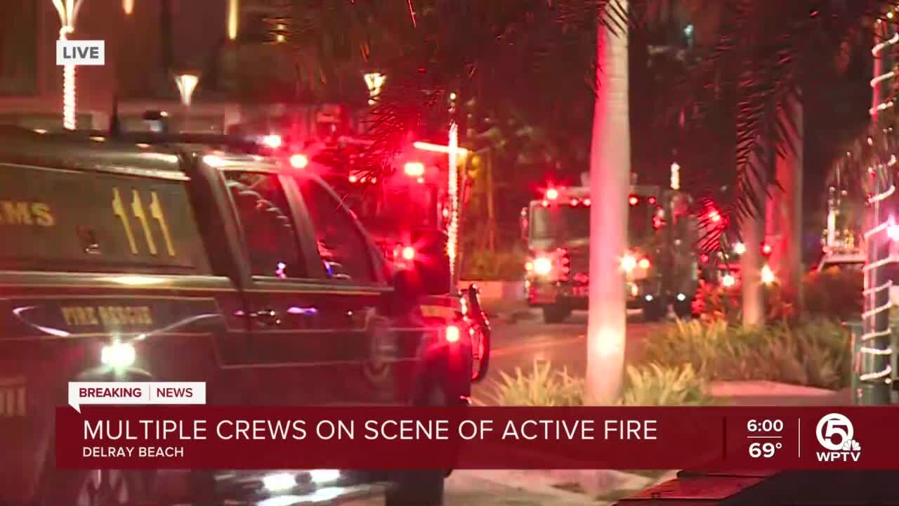 Fire erupts on rooftop of Ray hotel in downtown Delray Beach