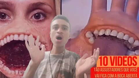Reagindo 10 VÍDEOS ASSUSTADORES QUE TE DEIXARÃO DE BOCA ABERTA.