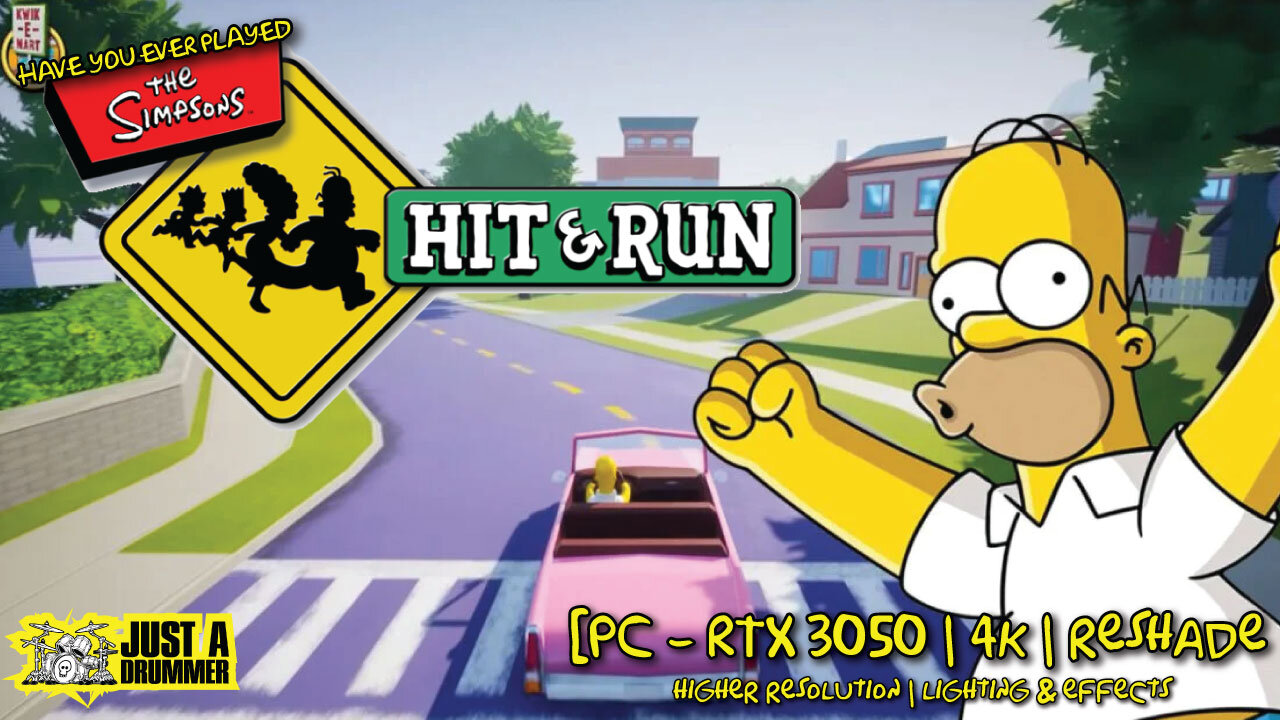 Just a Drummer - The Simpsons Hit & Run Gameplay - PC RTX 3050 | ReShade | 2560x1440