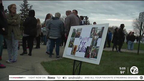 Prayer vigil held for 12-year-old hit by a car last week in Roseville