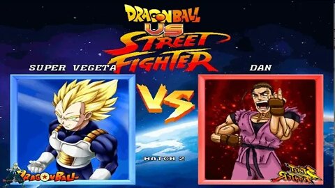 Dragon Ball VS Street Fighter 2 Play As Super Saiyan Vegeta