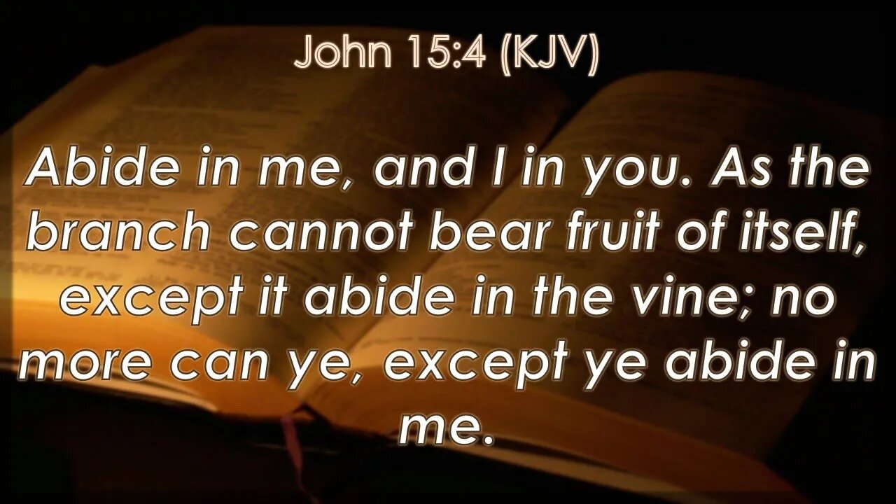 Wednesday Evening May 4th - Abide in Me