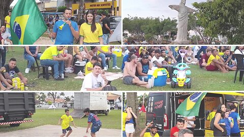 LAGOA DOS PÁSSAROS - TELÃO - BRASIL X SÉRVIA - ARTUR NOGUEIRA