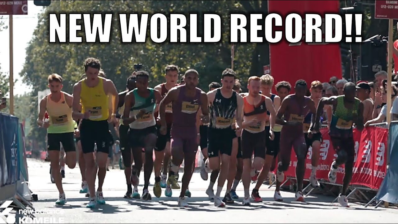 A NEW WORLD RECORD!! Massive Record Broken In Düsseldorf - 1 Mile Run Road Record