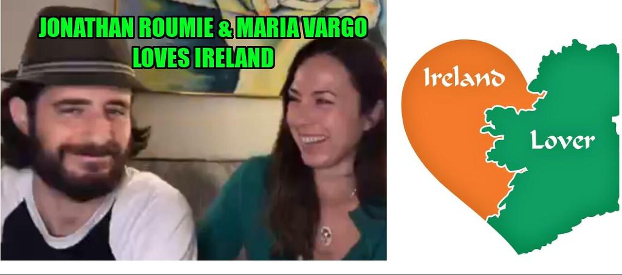 Jonathan Roumie & Maria Vargo makes a live video honoring Ireland- fellowship and joy