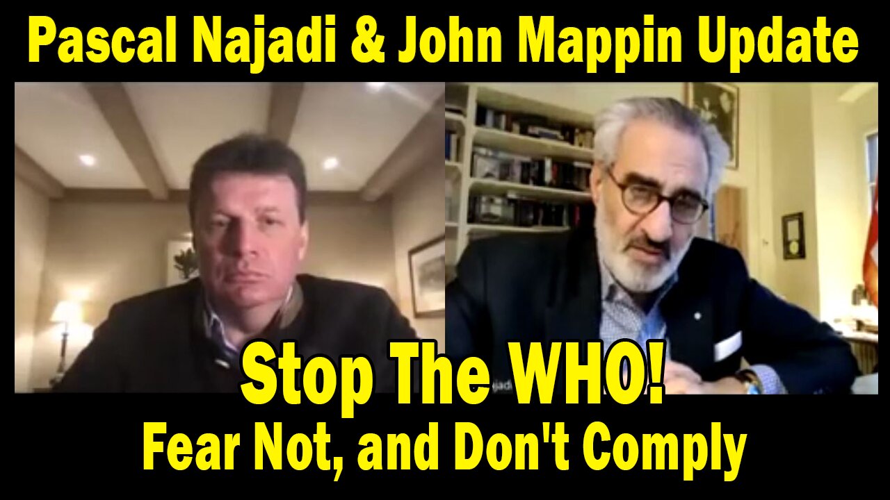 Pascal Najadi & John Mappin Update Today: "Stop The WHO! Fear Not, and Don't Comply"