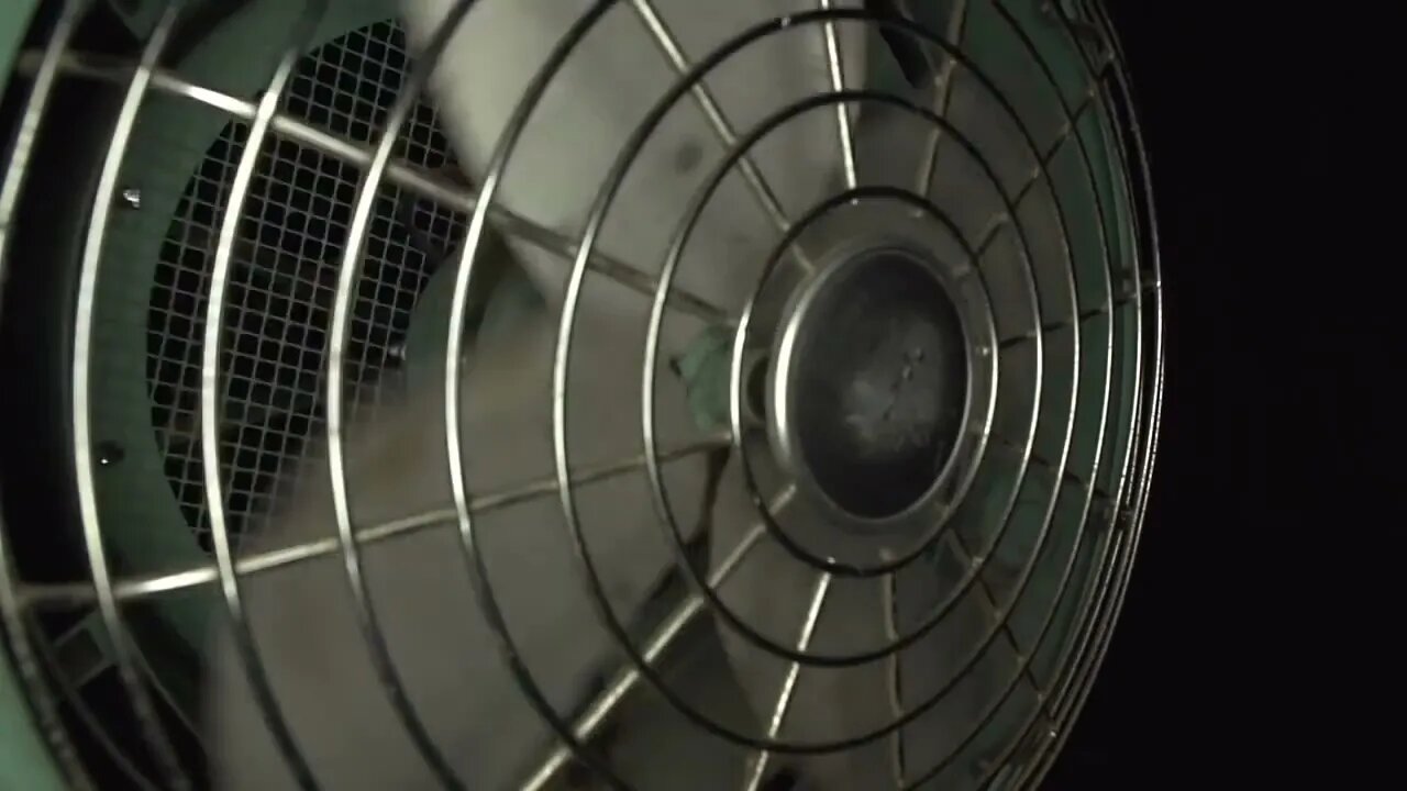 Beachfront B Roll Electric Fan Medium Shot Free to Use HD Stock Video Footage