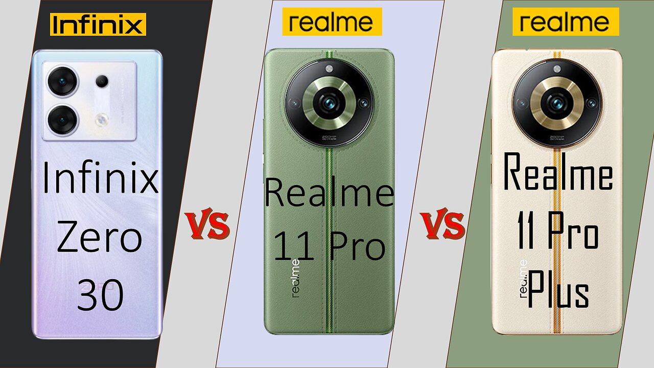 Infinex Zero 30 Pro VS Realme 11 Pro VS Realme 11 Pro+ | Analyzing | @technoideas360