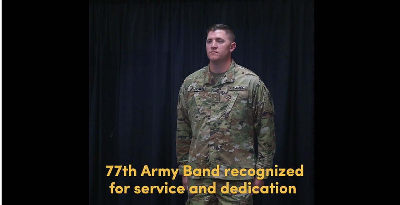 77th Army Band recognized for service and dedication