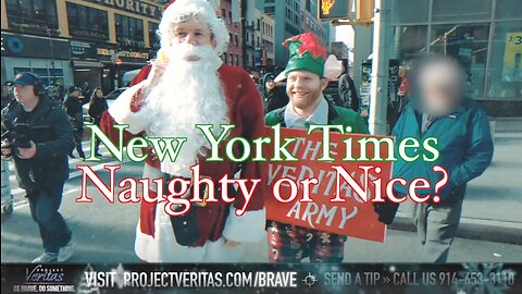 NAUGHTY OR NICE: James O’Keefe Dresses As Santa To Deliver Coal To Naughty New York Times Reporters