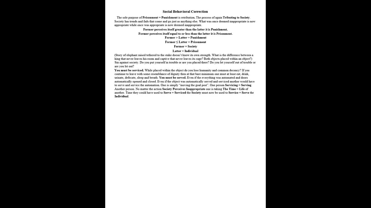 Social Behavioral Correction