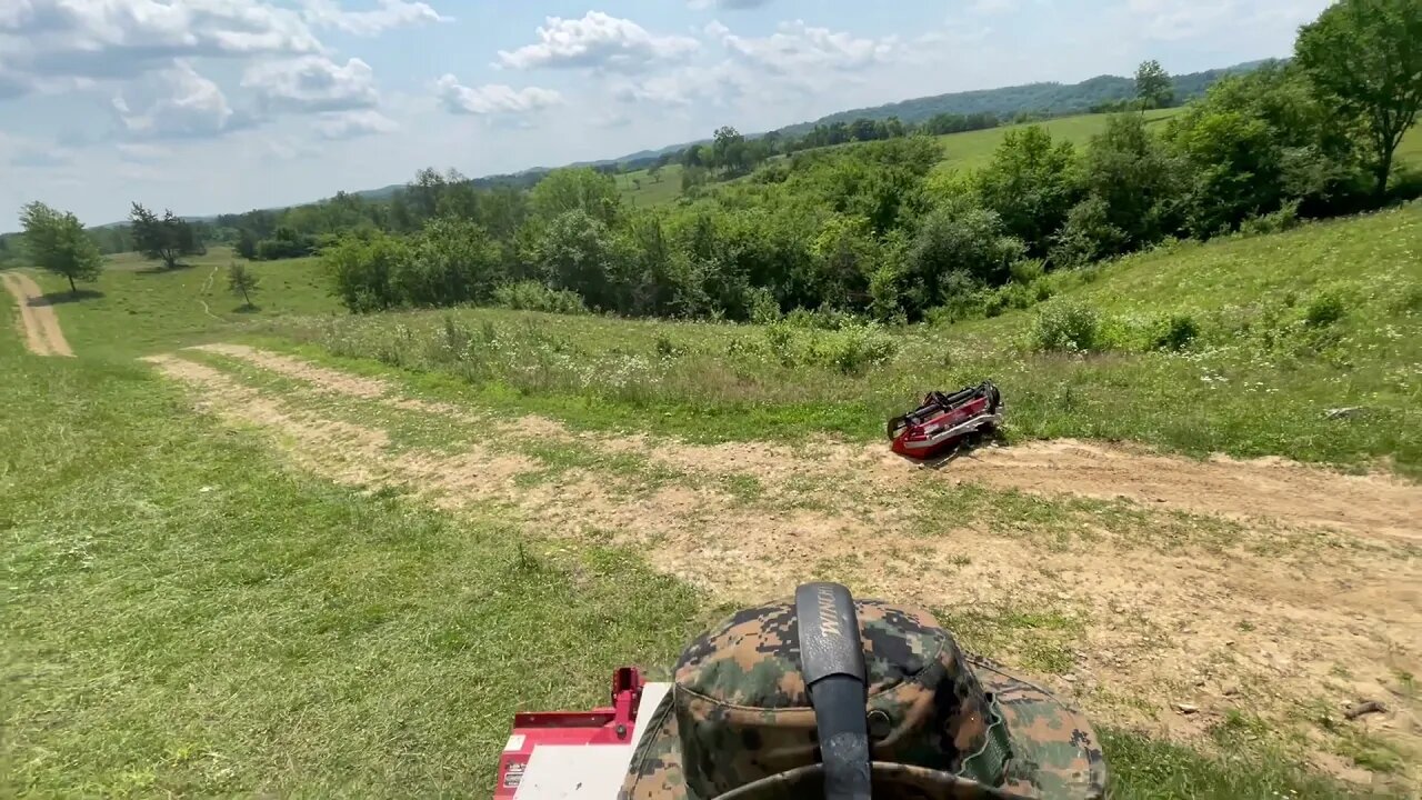 Mow over logs and stumps with the Ventrac 4500Y