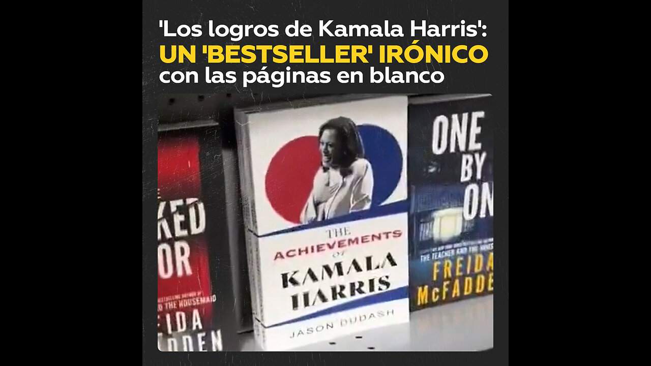 Publican un libro titulado ‘Los logros de Kamala Harris’ lleno de páginas en blanco