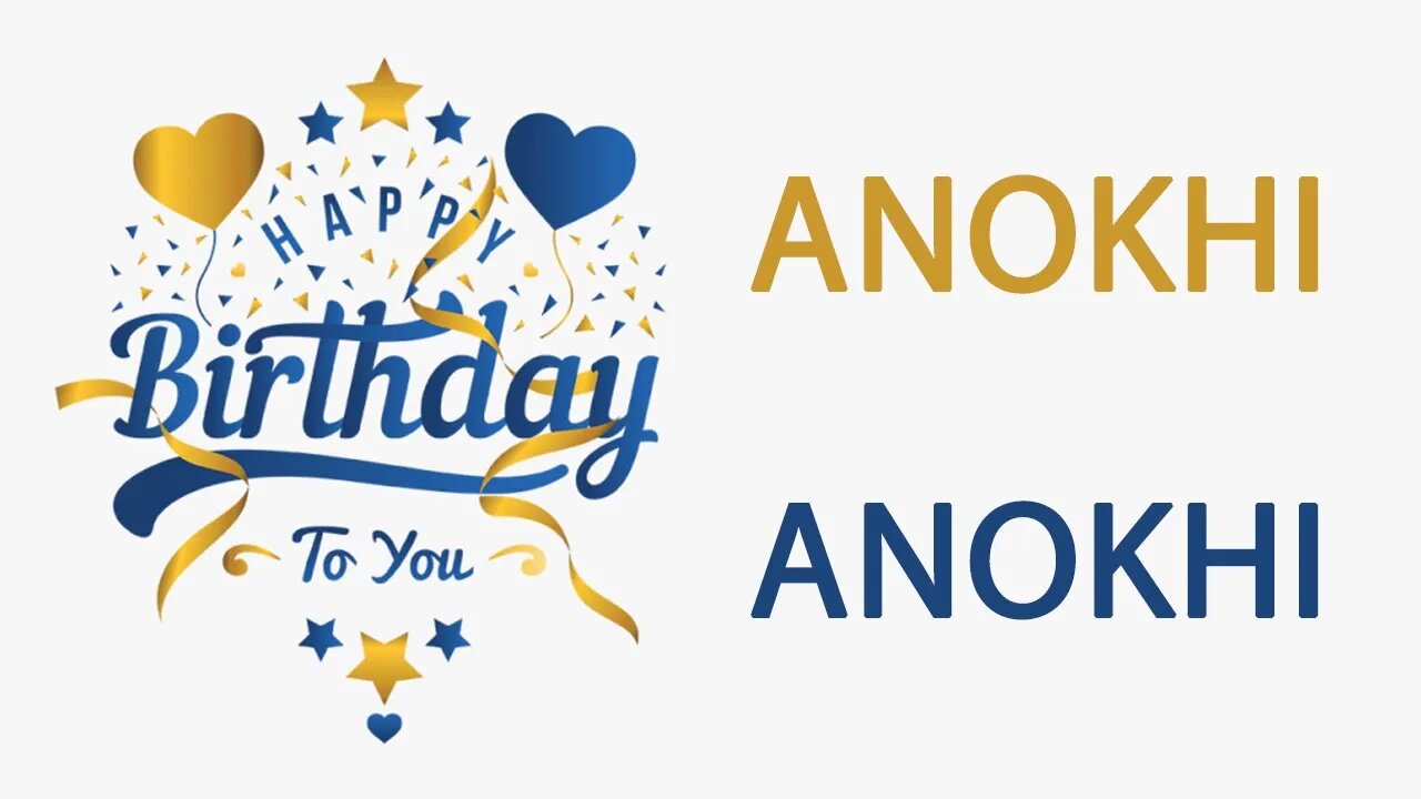 Happy Birthday to Anokhi - Hindi Birthday Wish From Birthday Bash