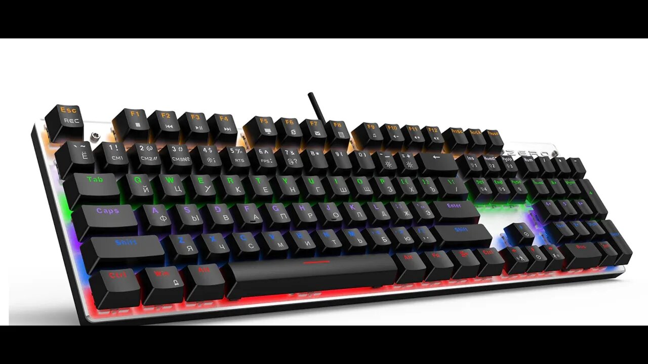 Gaming Keyboards for Tablet Desktop Russian sticker