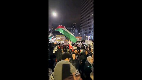 Pro Palestine protesters headed towards Time Square New Years Eve