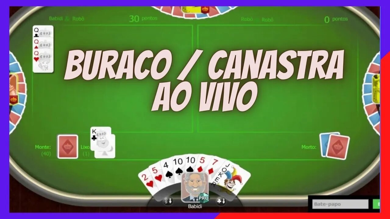 JOGO DE BURACO - CANASTRA